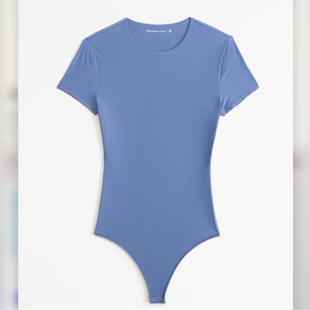 Abercrombie Pale Blue Seamless Bodysuit - Picture 7 of 7